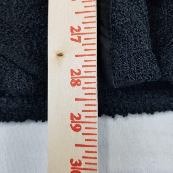 Aris A USA Sweater Large Black Ruffle Lace Button Cardigan NWT Hooded Artsy - Picture 7 of 8